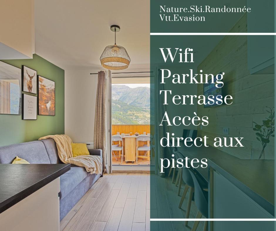 Studio De Charme Avec Vue Sur Le Val D'Allos, Parking Et Wifi Gratuit エクステリア 写真